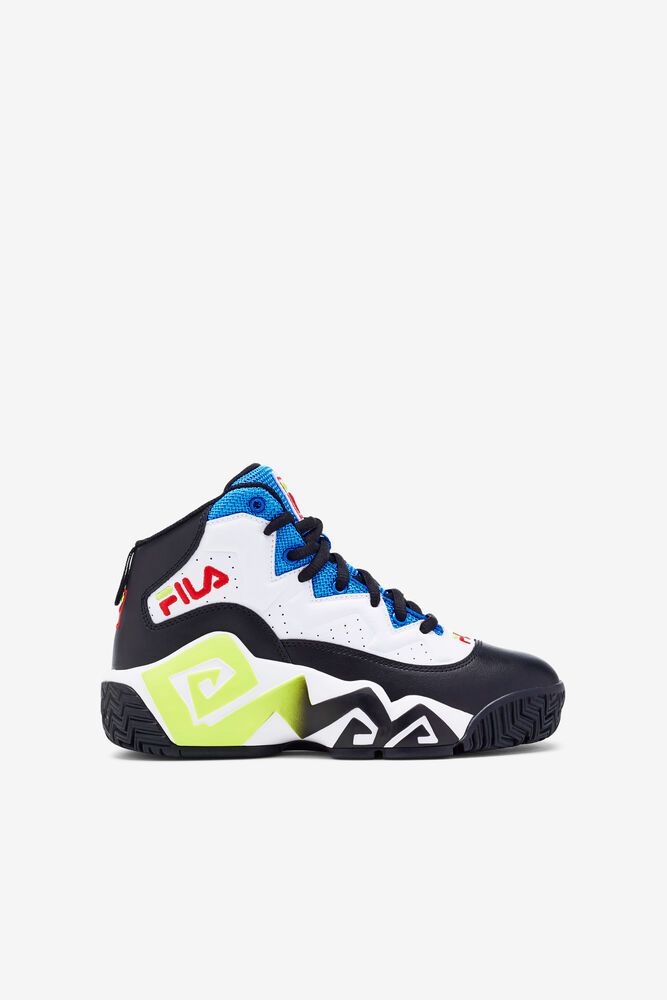 Fila Mb White/Black/Blue Sneakers Kids - NZ 70458-EBSV